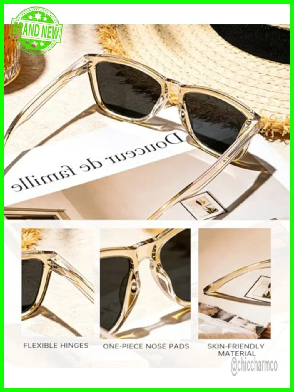 Polarized Sunglasses for Women Retro UV Protection 3 Pack